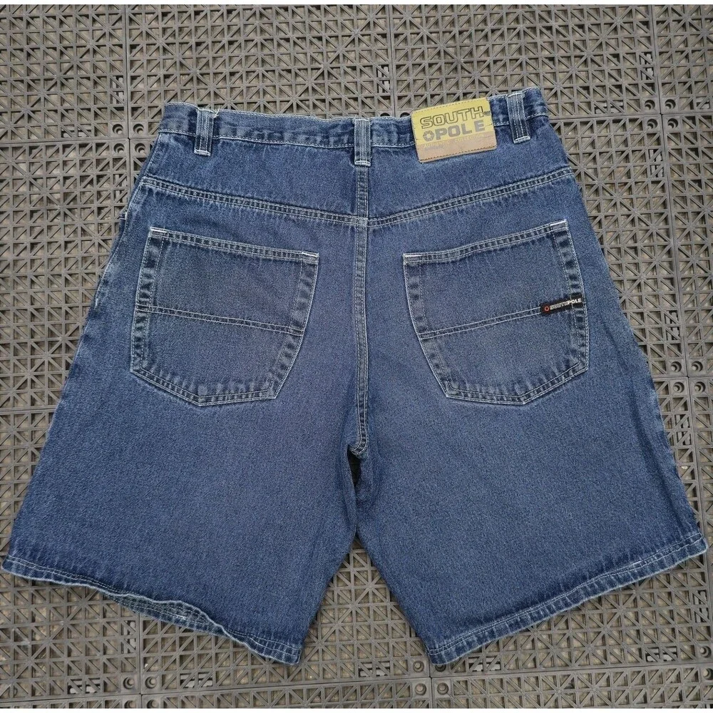 Vintage Southpole Shorts Men's 36 Denim Y2K Baggy Wide Leg Hip Hop 90's Skater